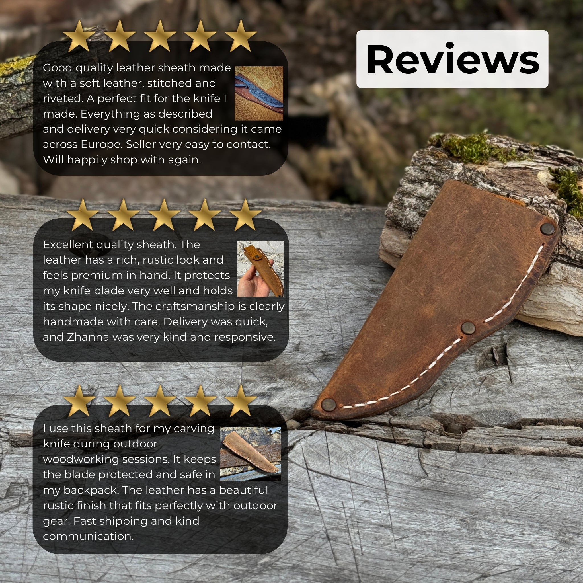 Universal Leather Knife Sheath - 5