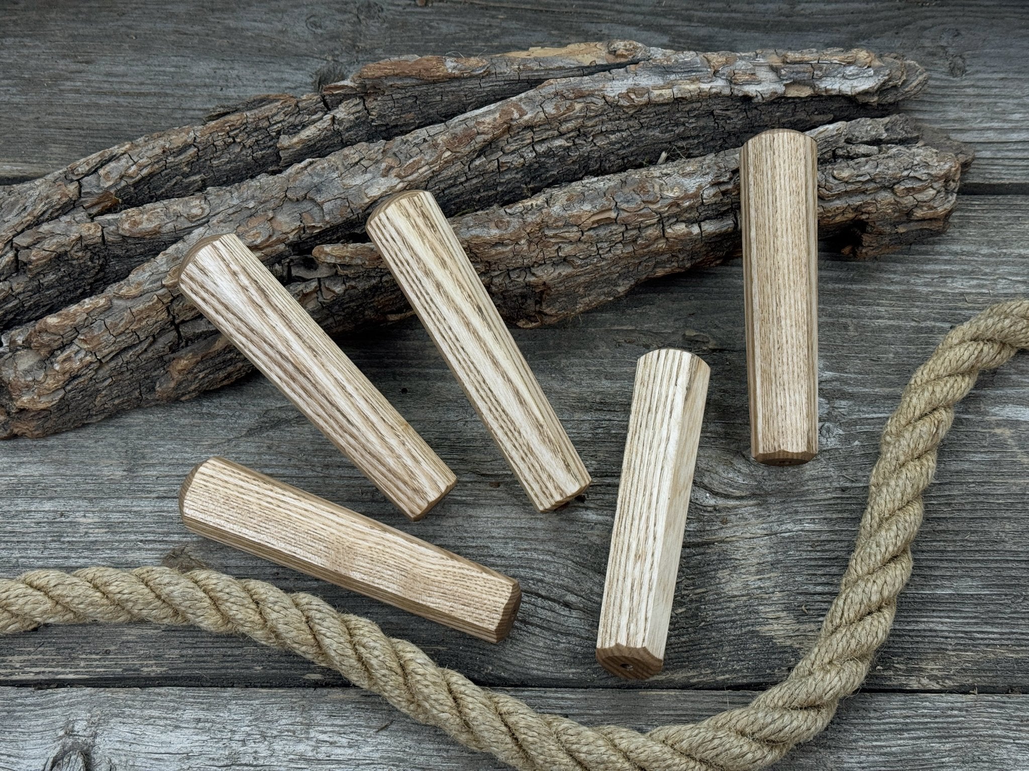 Universal Wooden Handles (Set of 5), 12.5 cm (4.92 in) - 5