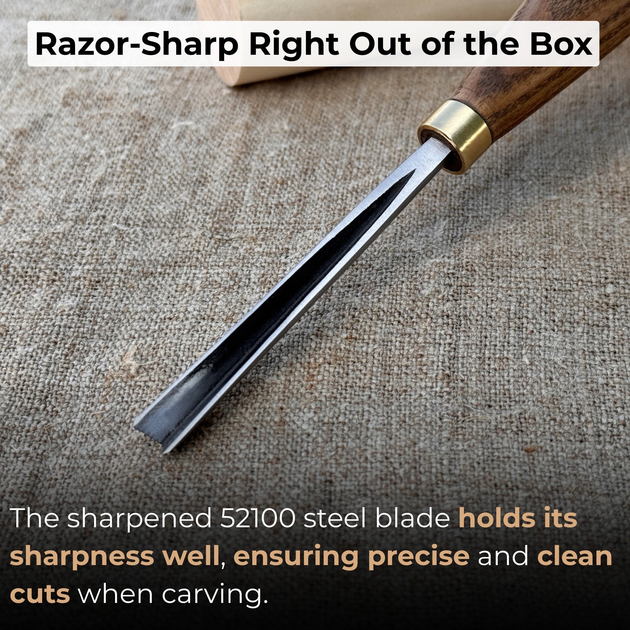 V - Parting Chisel 60 Degree, blade 6 mm (0.24 inches) - 2