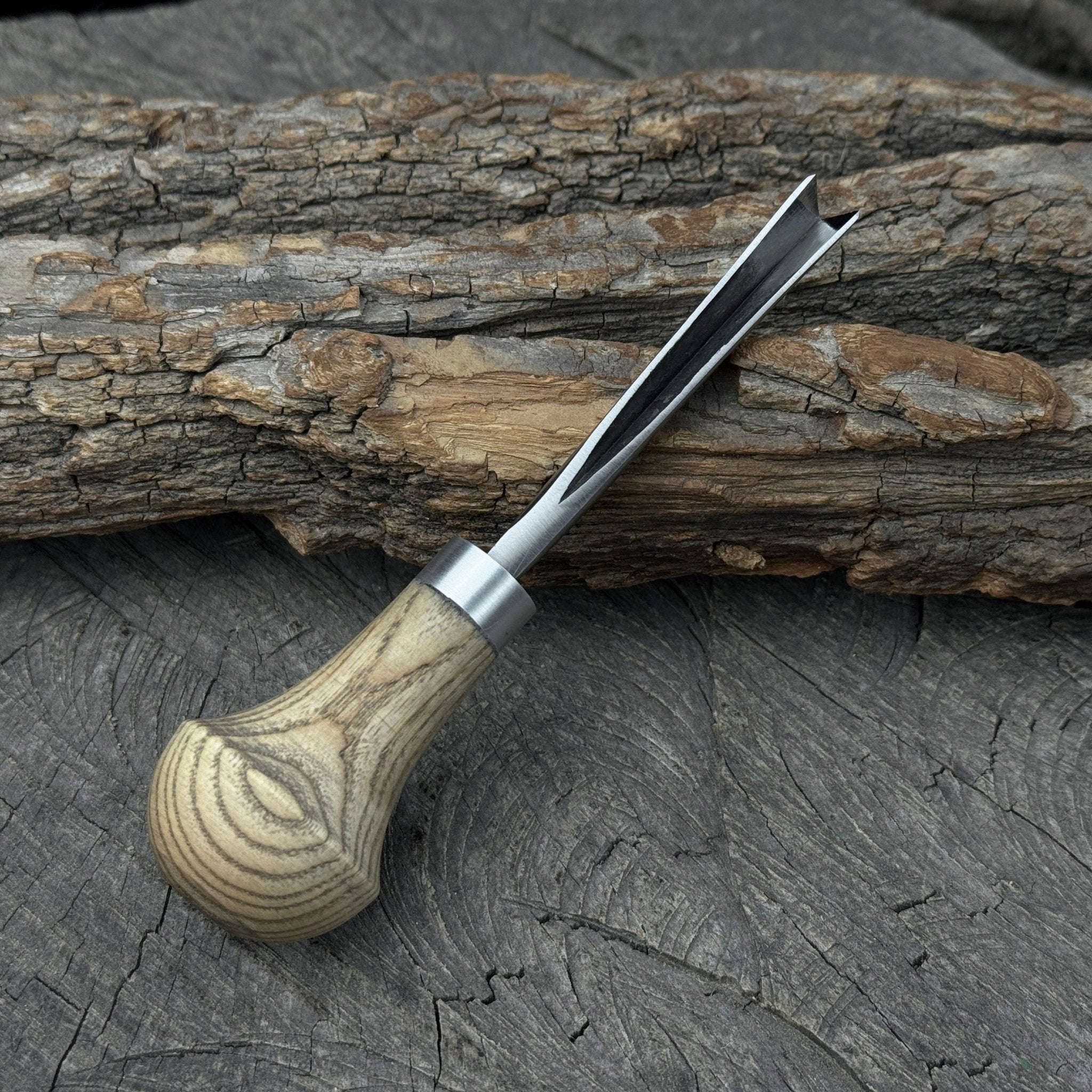 V - Parting Chisel 60 Degree with Palm Handle, 8 mm (0.31 inches) - 4