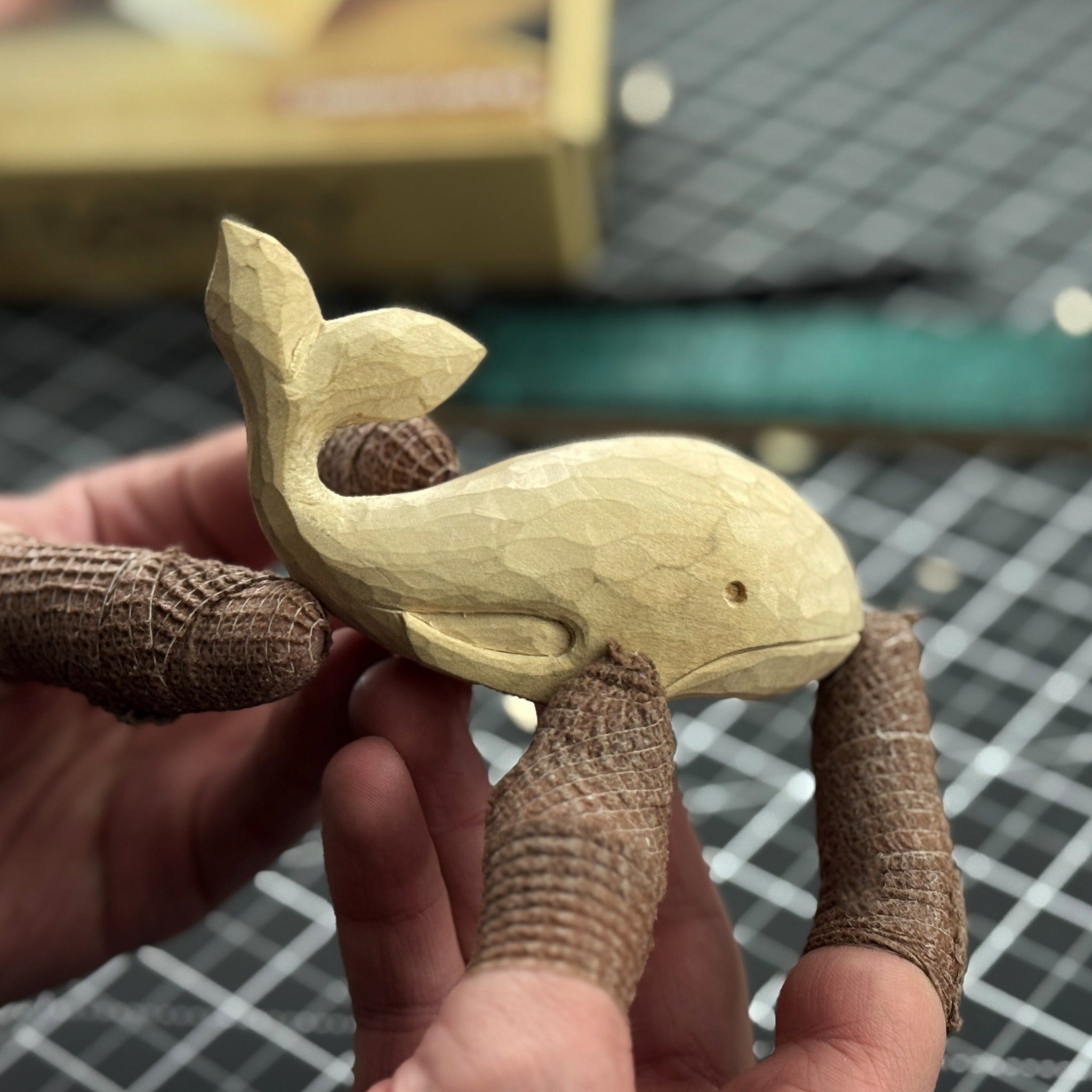 Whale Carving Kit - Complete Starter Whittling Kit for Beginners, Adults, Teens, and Kids - 6