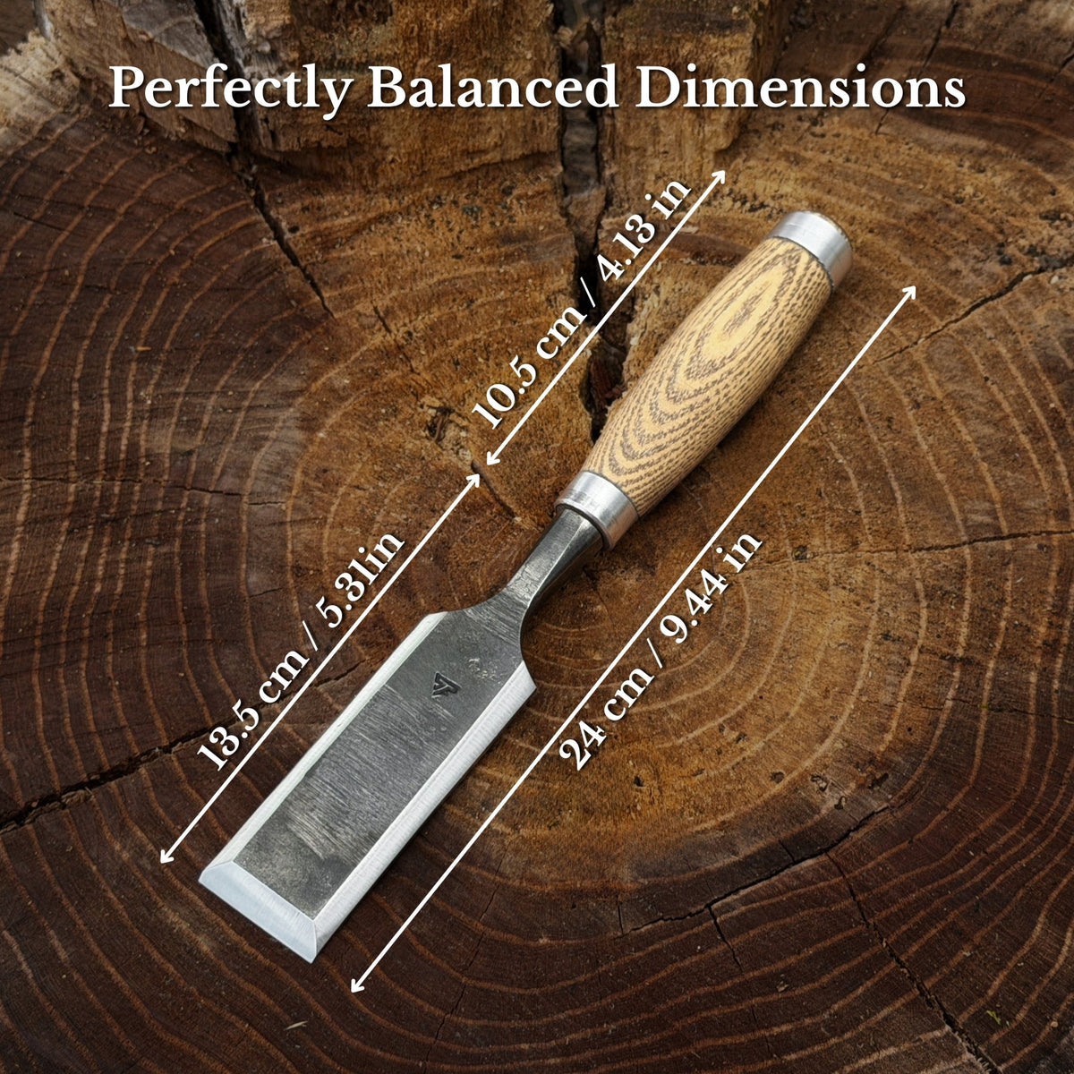 Wood Carving Chisel, 10 - 50 mm (0.39 - 1.97 inches) - 2