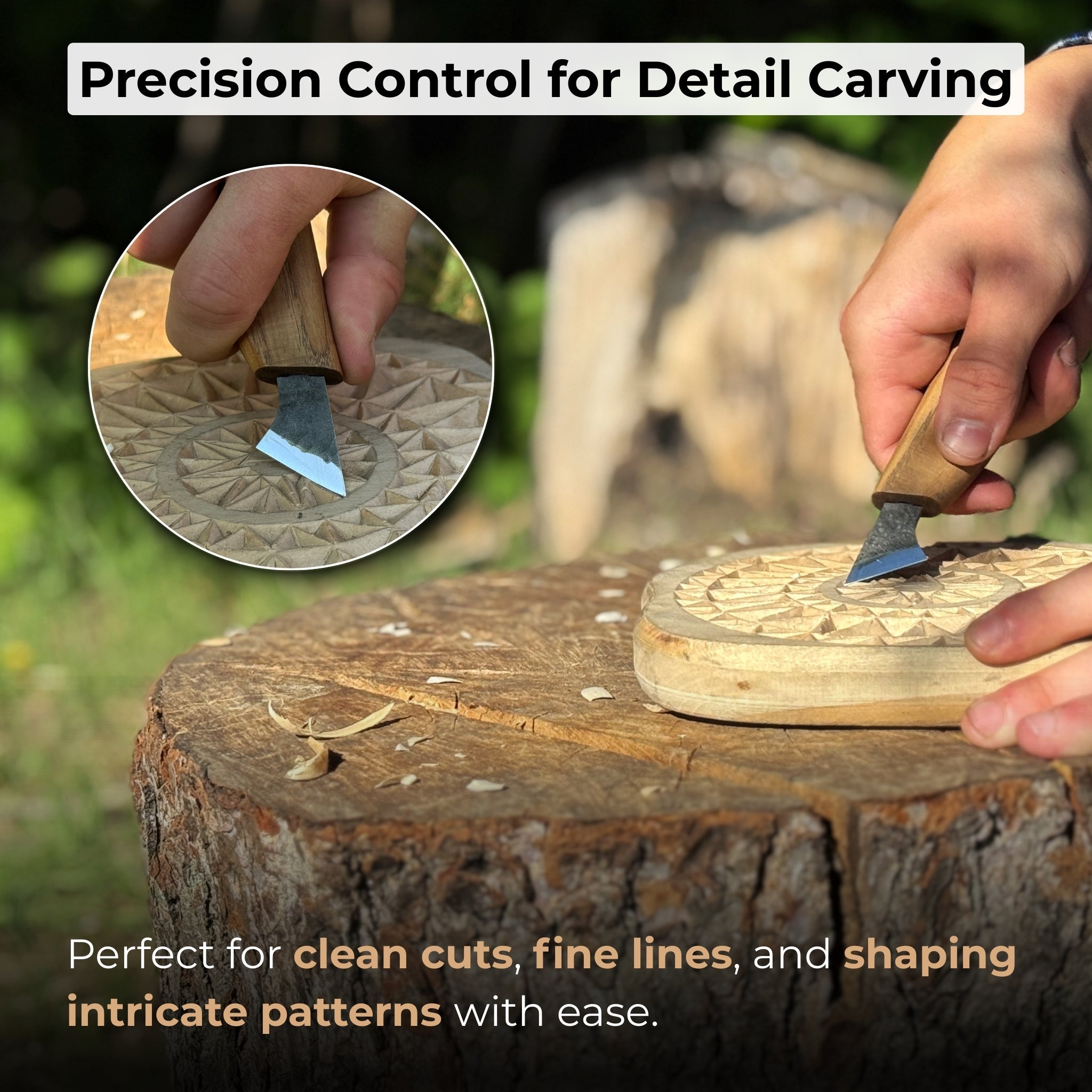 Wood Carving Knife, 2.5 cm (1 inch) - 7
