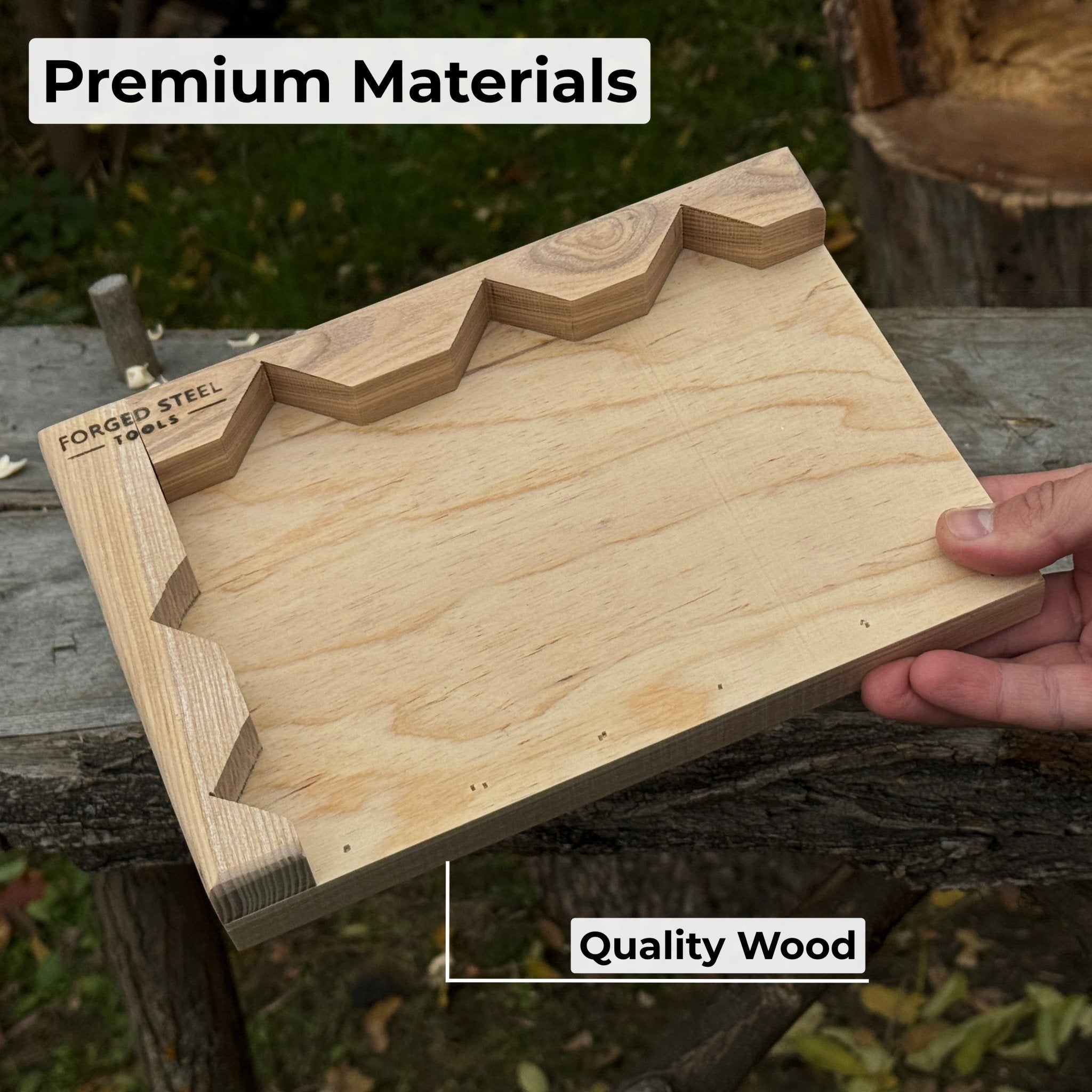 Wooden Bench Hook for Carving. Handcrafted Work Support for Wood Carving - 3