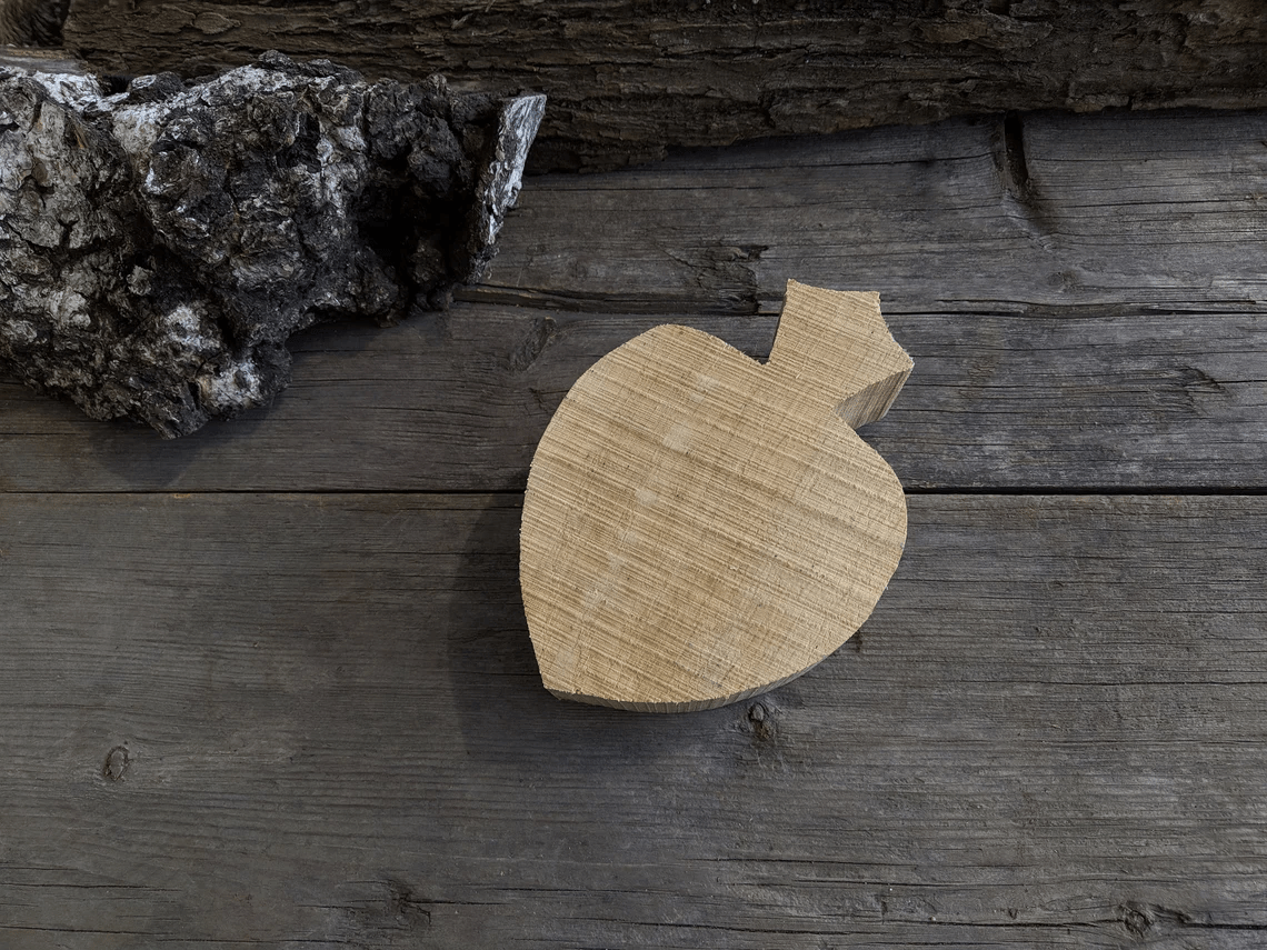 Wooden Kuksa Blank, Total Length 18 cm (7.1 inches) - 5