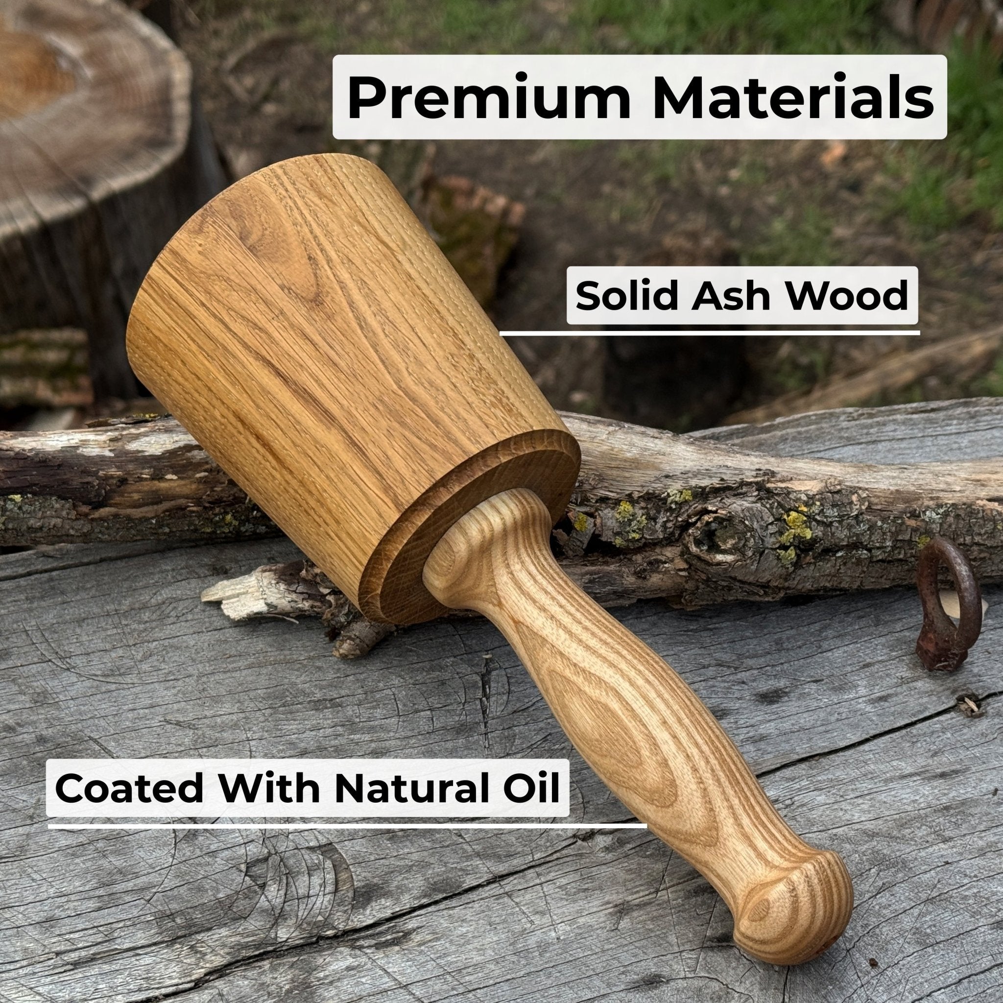Wooden Mallet 16.75 oz for Woodworking and Carving - 4