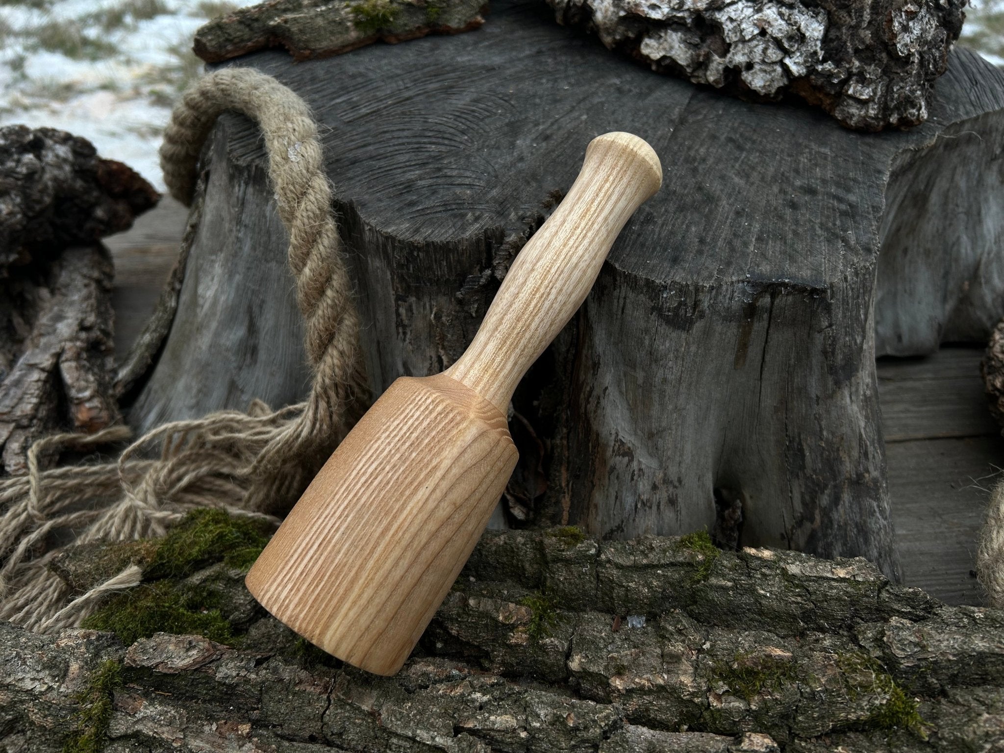 Wooden Mallet Solid Ash, 235 g (8.3 oz) - 6