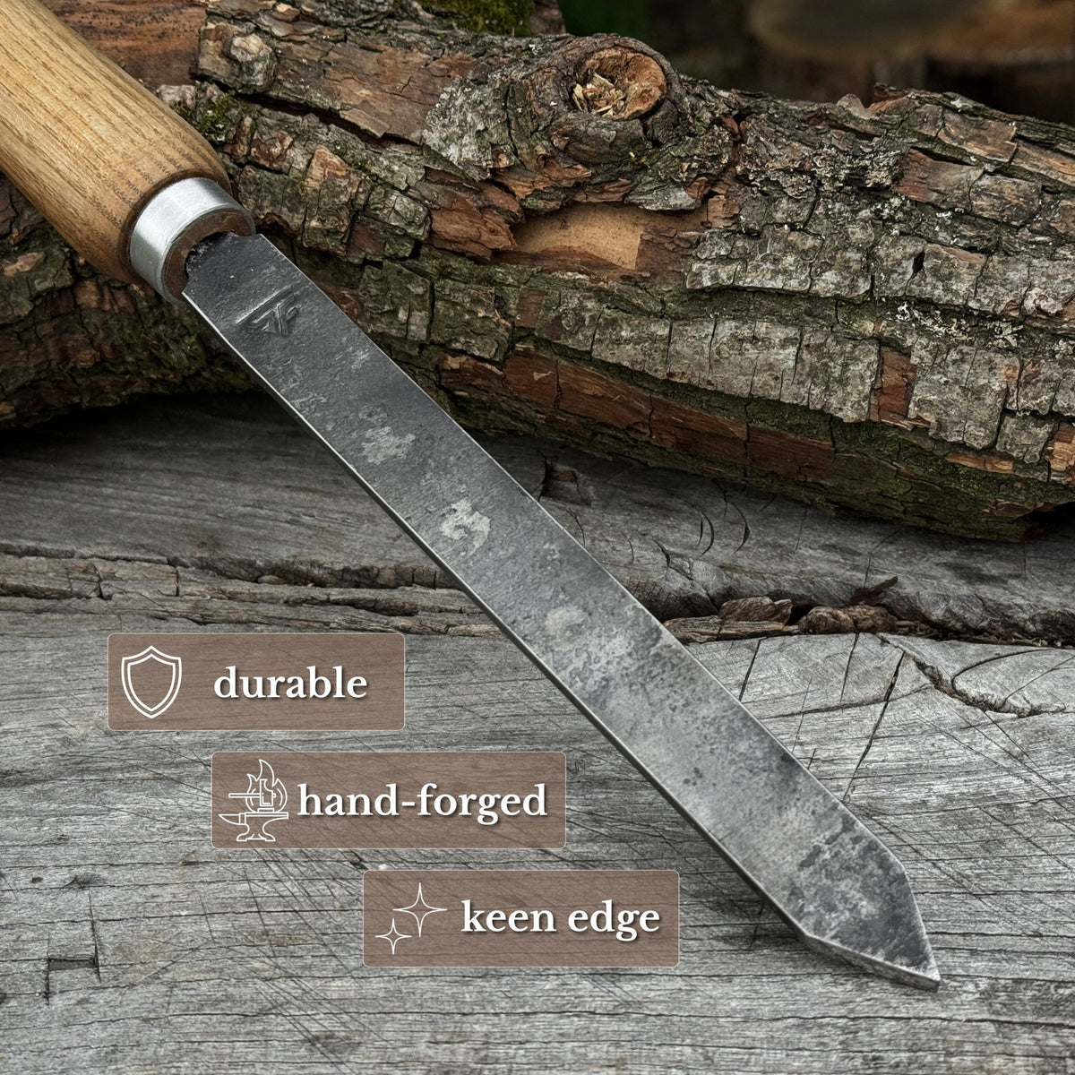 Woodturning Parting Tool with Leather Sheath - 3