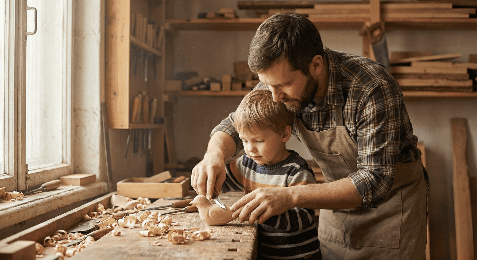Wood Carving for Kids - Sharky Forged Steel Tools
