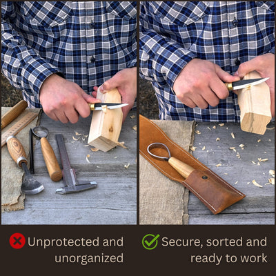 1 Pocket Leather Tool Case - 5