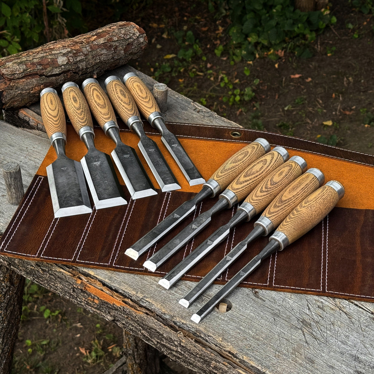 10-teiliges Holzschnitzmeißel-Set