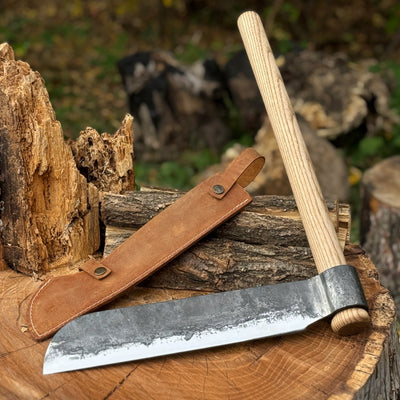 Froe de fendage forgée à la main, lame - 25,5 cm (10 pouces)