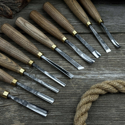 10 - Piece Wood Carving Chisel & Gouge Set - 4