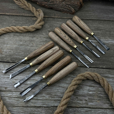 10 - Piece Wood Carving Chisel & Gouge Set - 1