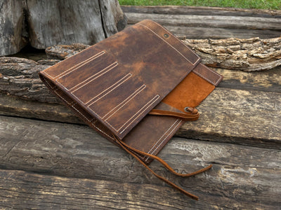 10 Pocket Leather Chisel Roll - 6