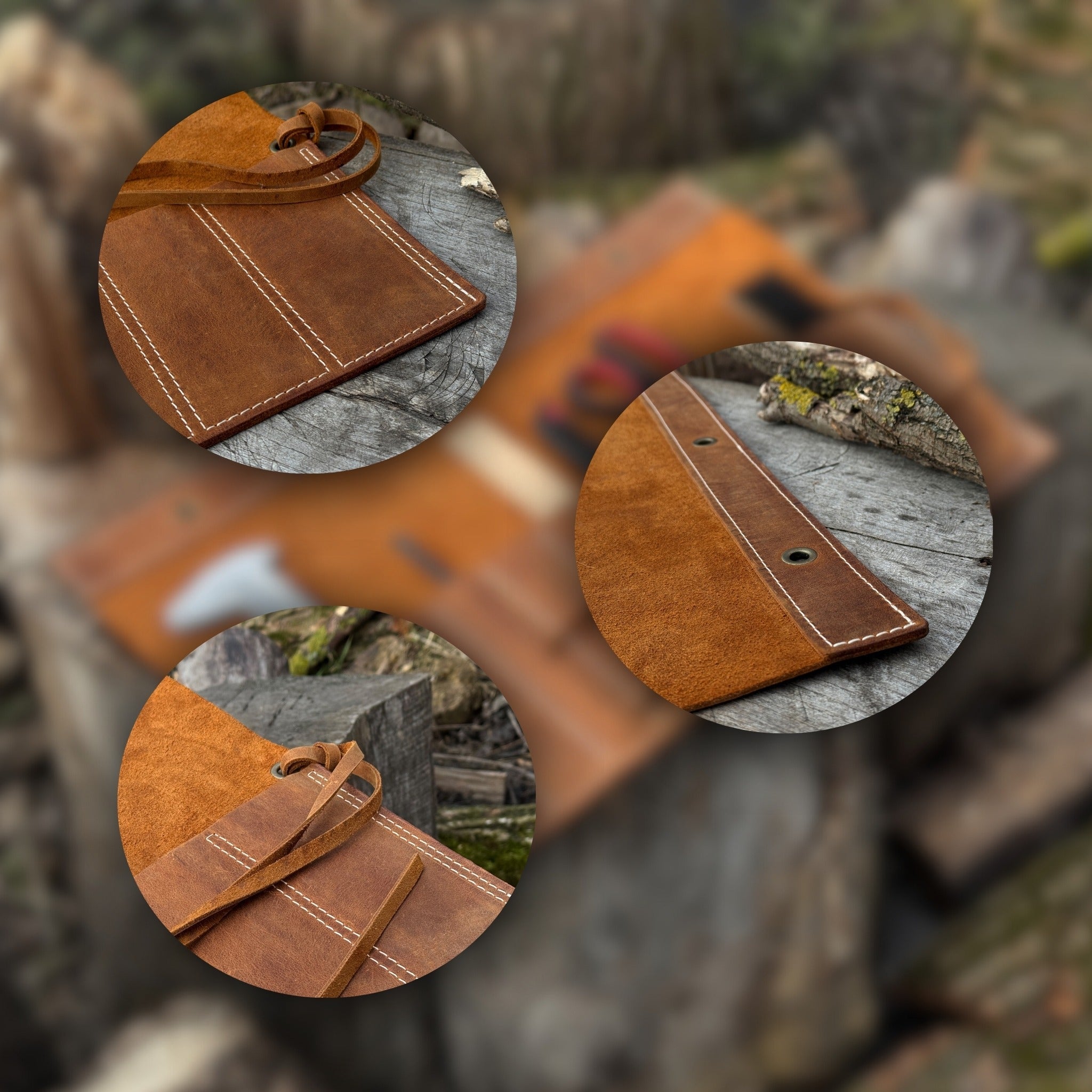 10 Pocket Leather Chisel Roll - 9