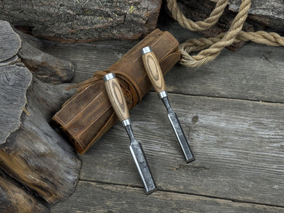 10 Pocket Leather Tool Roll - 4