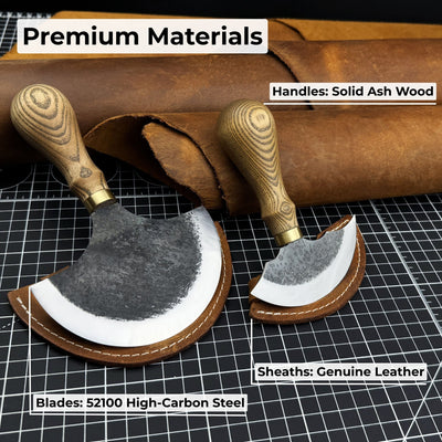 2 - Piece Round Knife Set for Leathercraft - 8