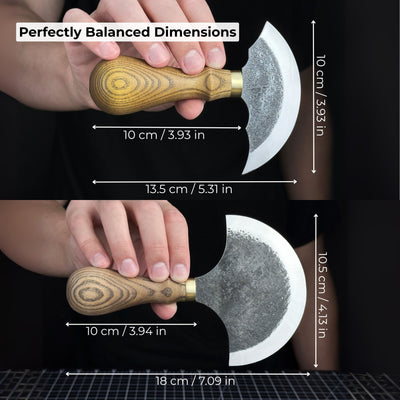 2 - Piece Rounded Leather Knife Set - 7