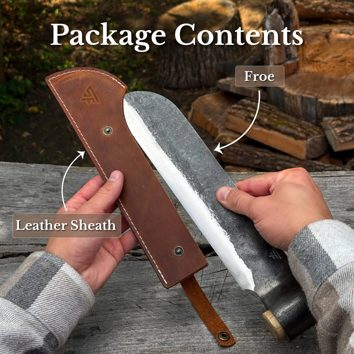 2-Piece Splitting Froe Set - 10