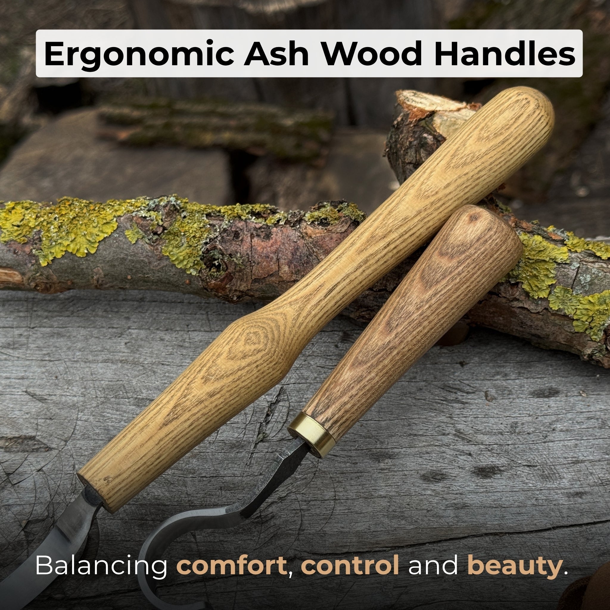 2 - Piece Spoon Carving Hook Knife Set - 4