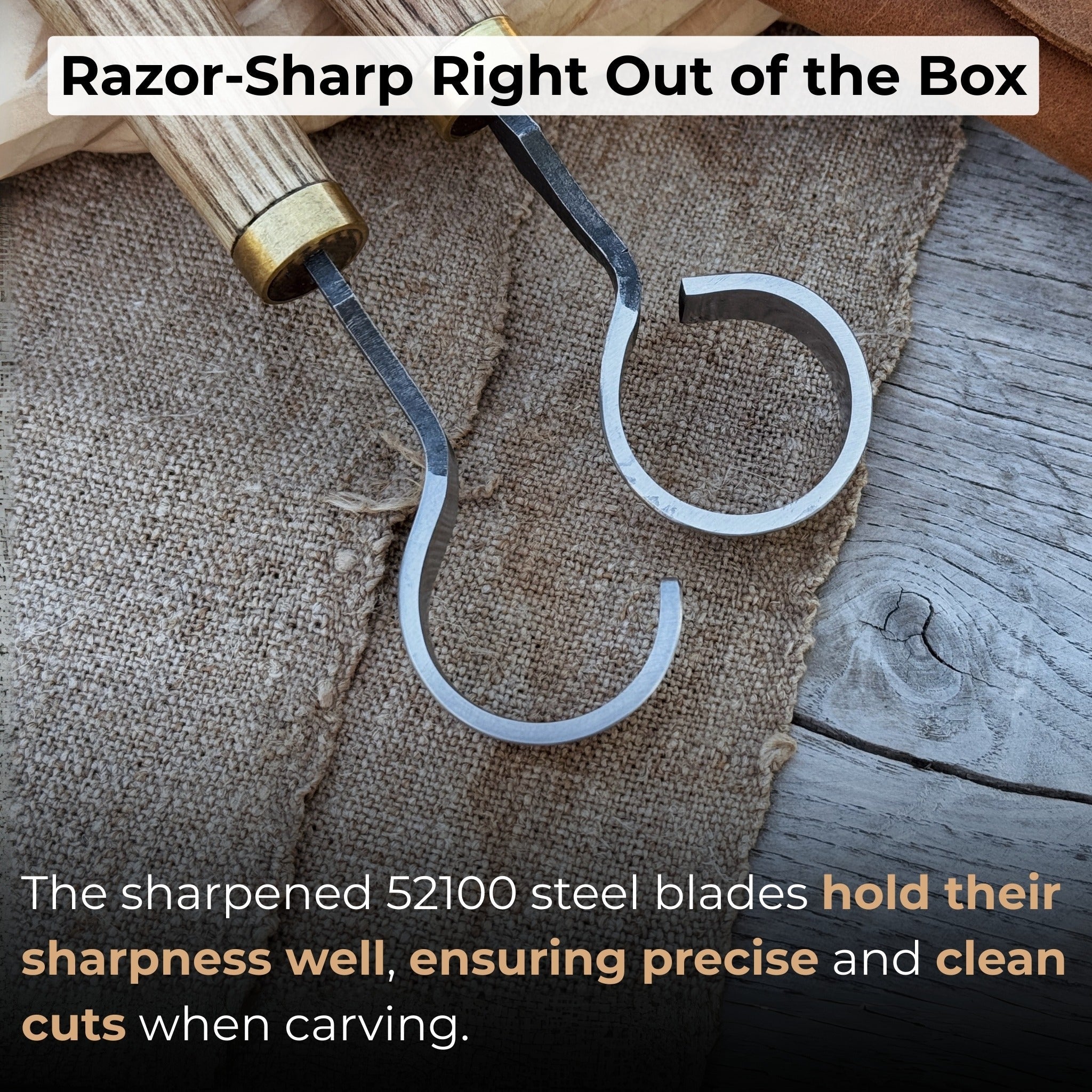 2 - Piece Spoon Carving Knife Set - 3