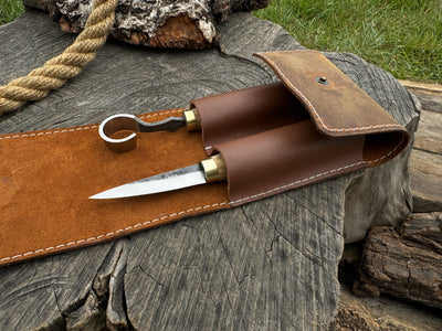 2 - Piece Spoon Carving Tool Set with Leather Case - 2