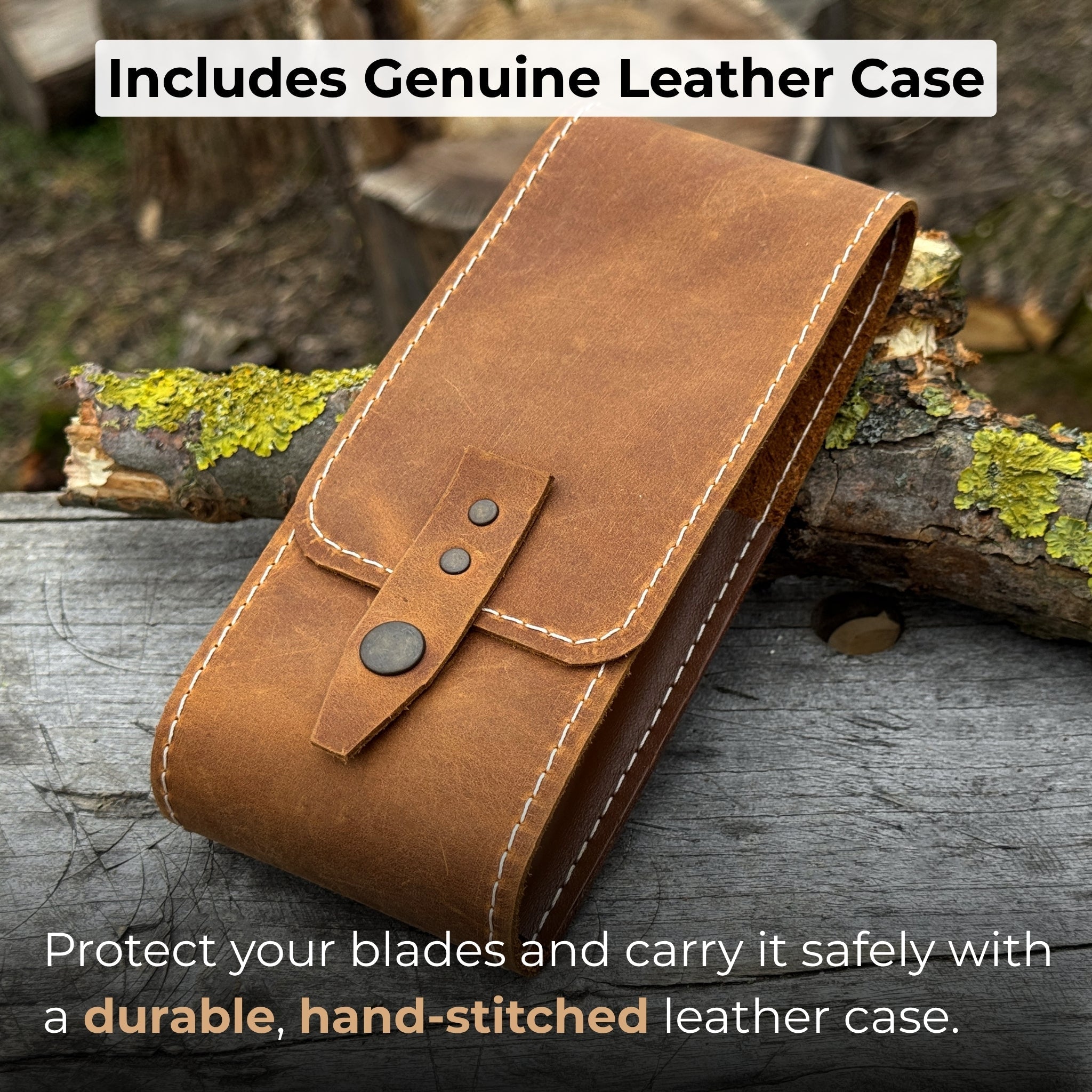 2 - Piece Spoon Carving Tool Set with Leather Case - 5