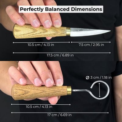 2 - Piece Spoon Carving Tool Set with Leather Case - 6