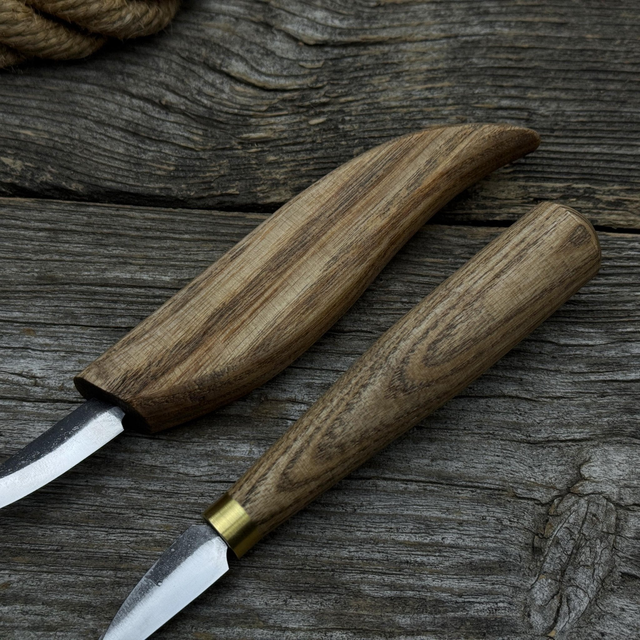 2 - Piece Wood Carving Knife Set with Leather Strop and Case - 8