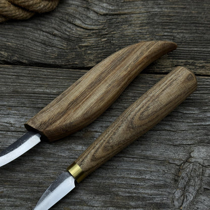 2 - Piece Wood Carving Knife Set with Leather Strop and Case - 8