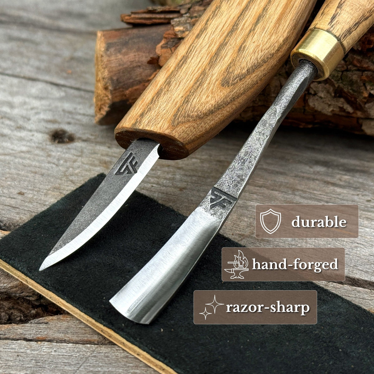 2-Piece Wood Carving Set - 2