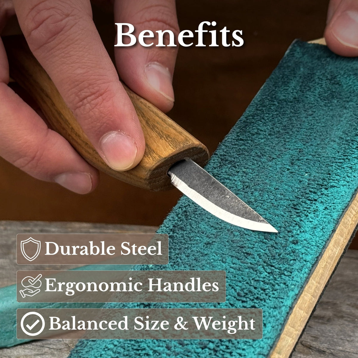 2-Piece Wood Carving Set - 8
