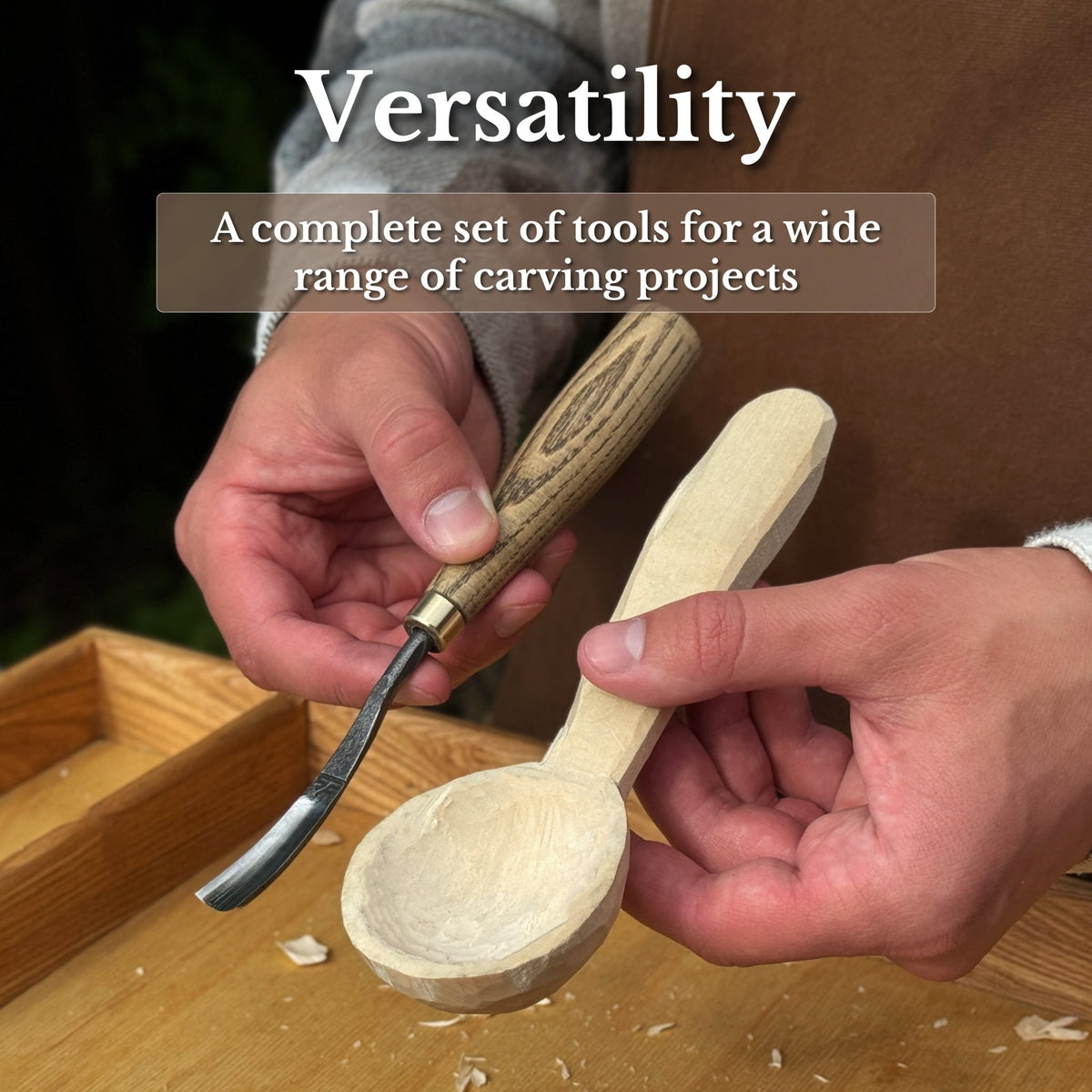 2-Piece Wood Carving Set - 10