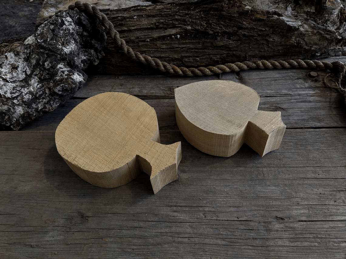 2 - Piece Wooden Kuksa Blank Set - 1