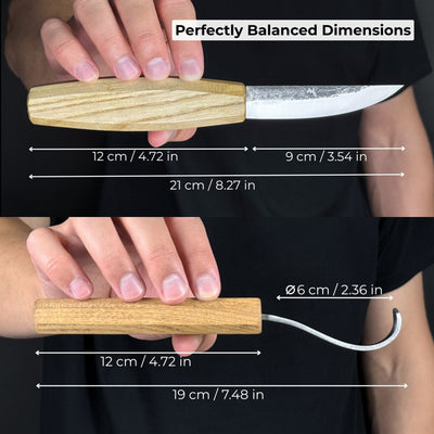 2 - Piece Wooden Spoon Carving Set - 6