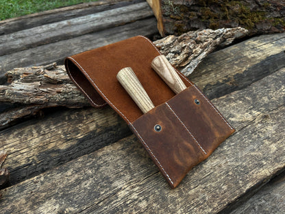 2 Pocket Leather Tool Case - 5