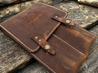 2 Pocket Leather Tool Case - 6