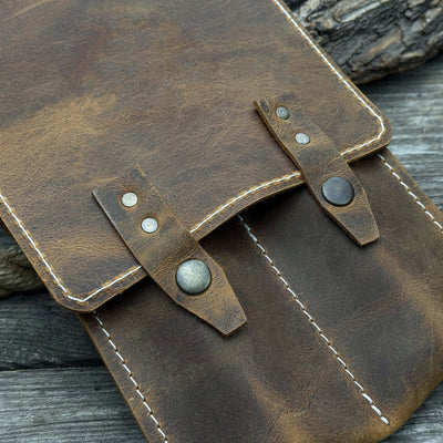 2 Pocket Leather Tool Case - 3