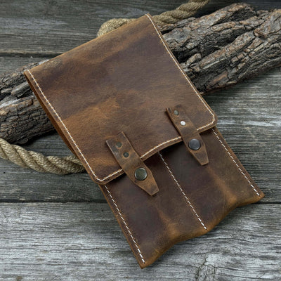 2 Pocket Leather Tool Case - 1