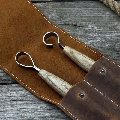 2 Pocket Leather Tool Case - 6