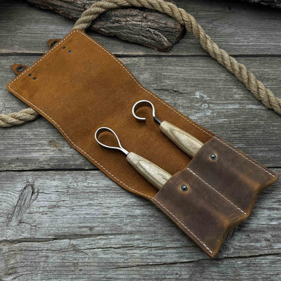 2 Pocket Leather Tool Case - 4