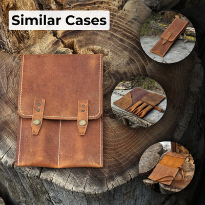 2 Pocket Leather Tool Case - 6
