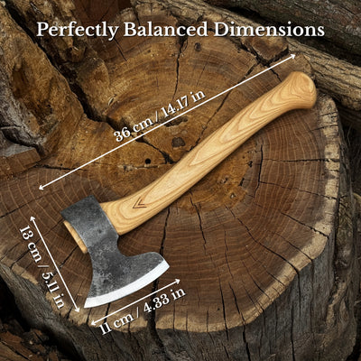 Axe with Leather Sheath