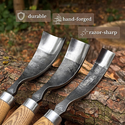 3-Piece Bent Gouge Set - 2