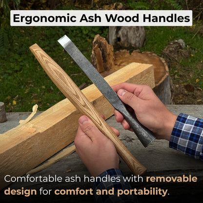 3 - Piece Carpenters Slick Chisel Set - 3