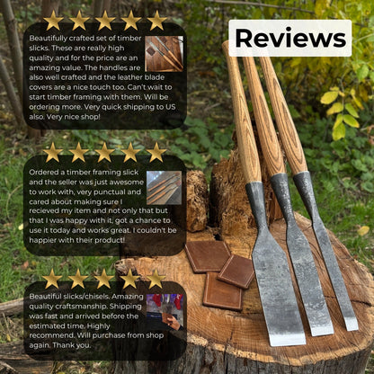 3 - Piece Carpenters Slick Chisel Set - 10