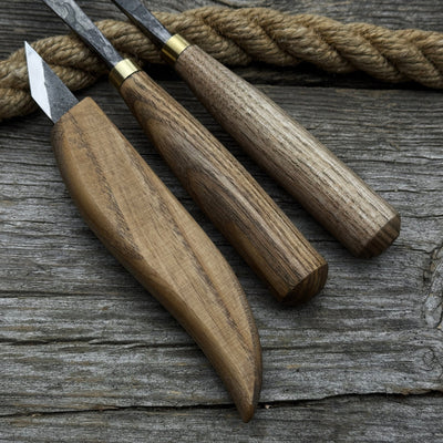 3 - Piece Carving Set – Detail Gouges & Whittling Knife - 5