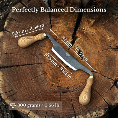 3-Piece Curved Drawknife (Palm Handles) Set - 5