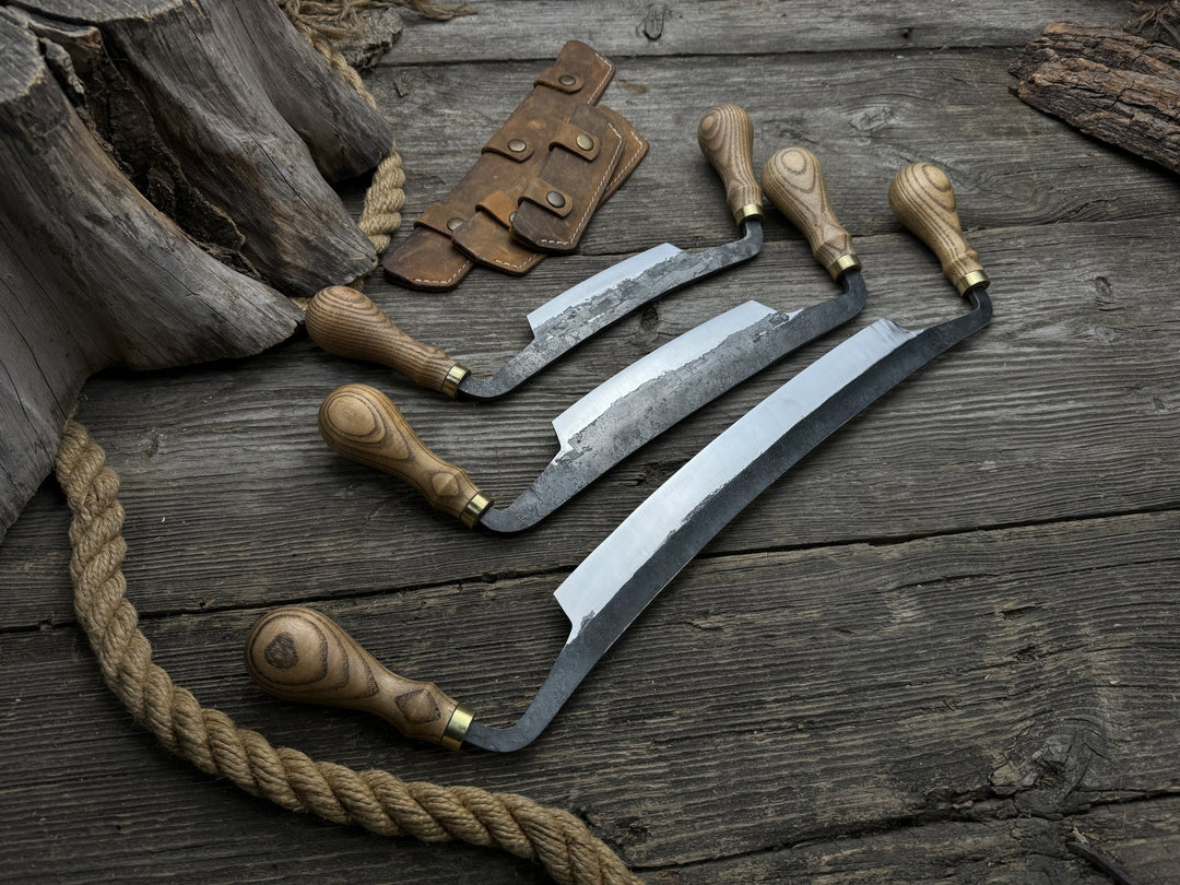 2-Handed Draw Knife – Sharky Forged Steel Tools